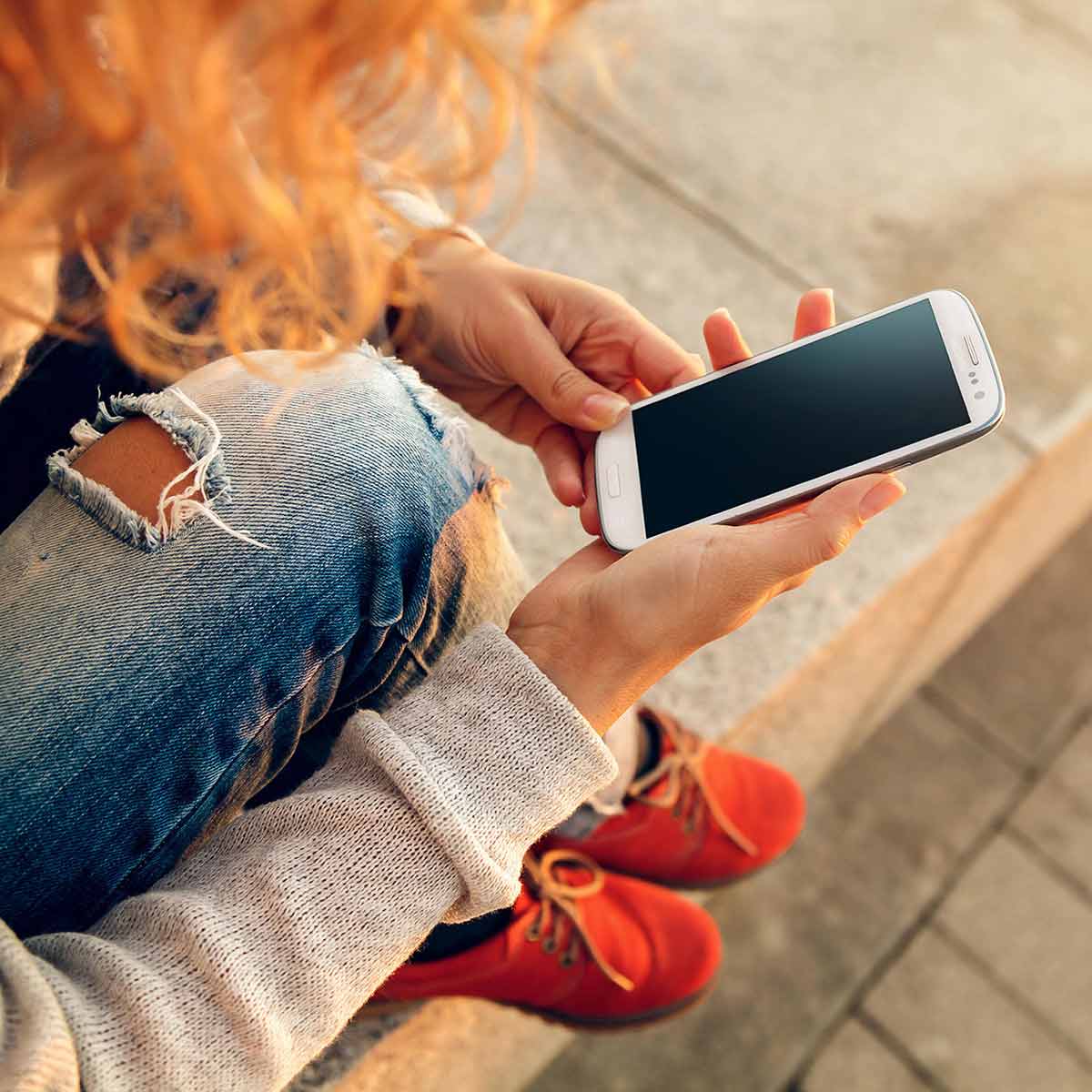 Woman on cell phone