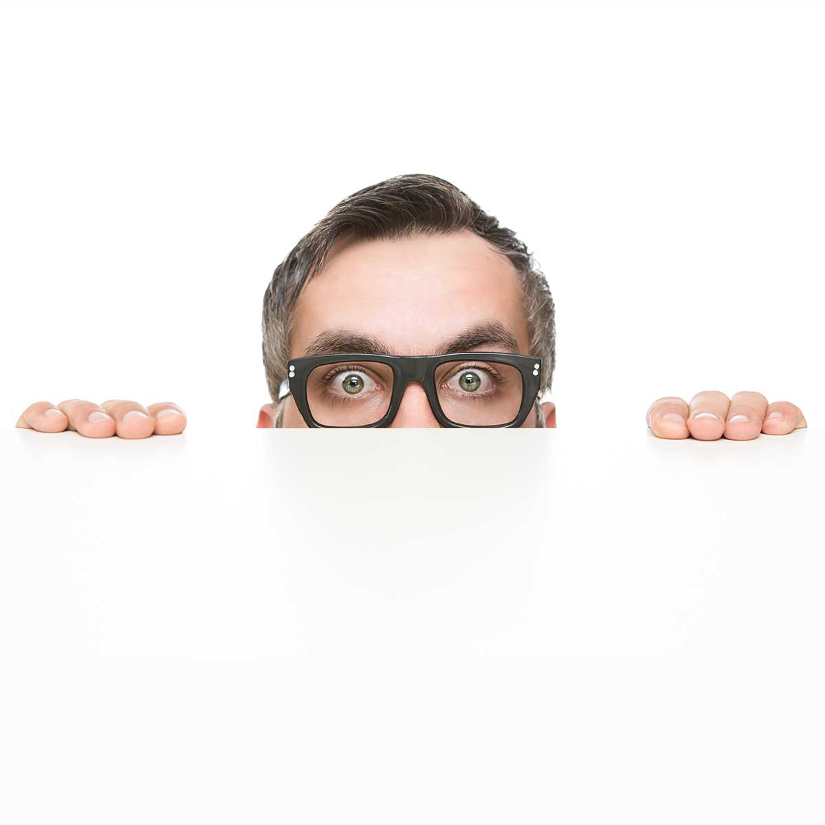 Man hiding