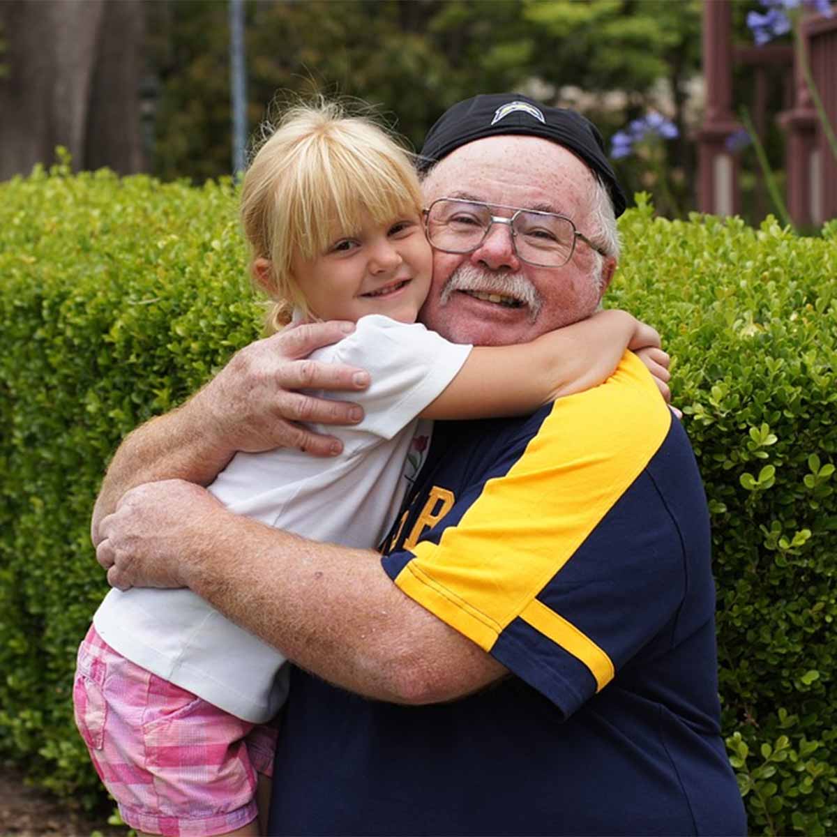 Man with grandchild